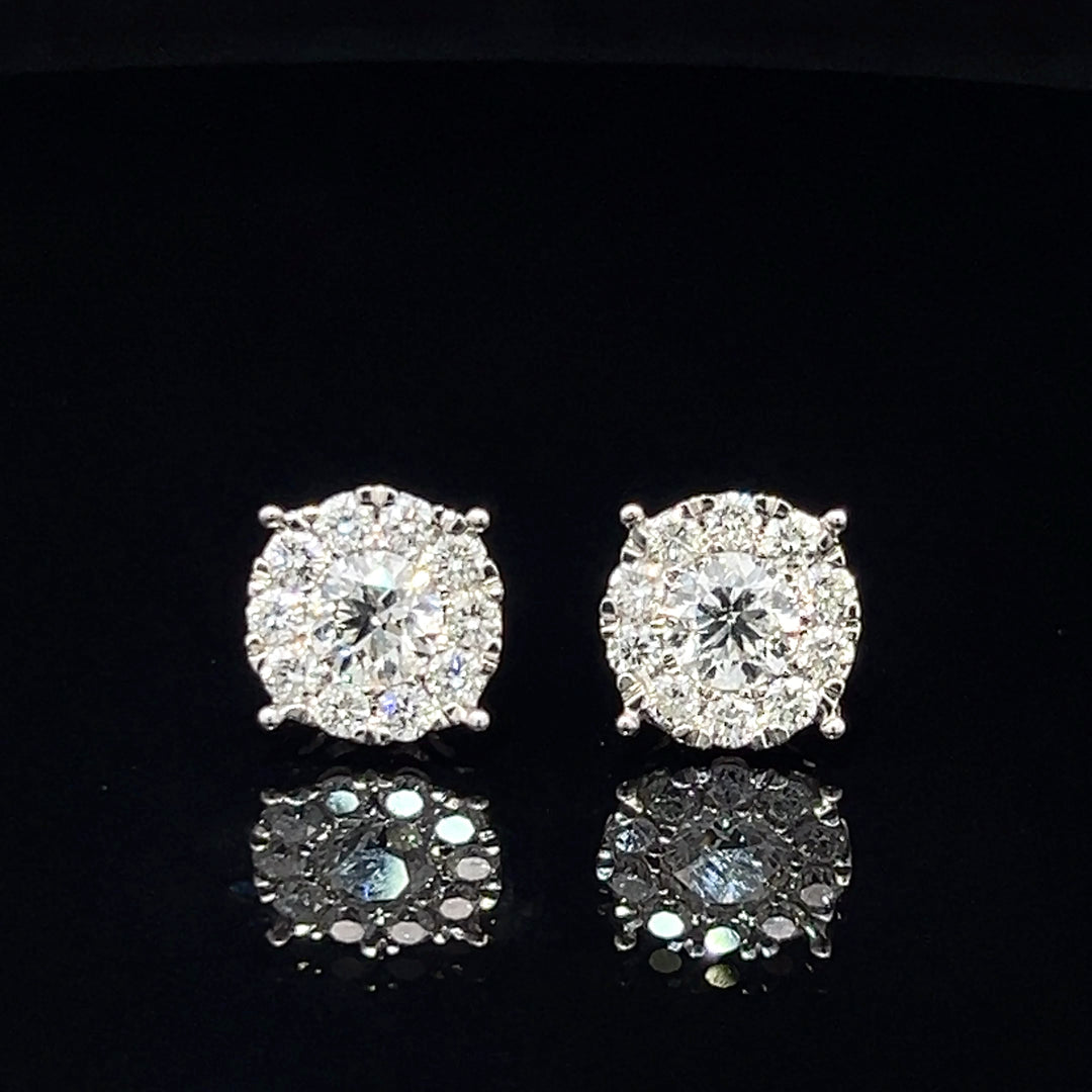 14k VVS Diamond Earrings