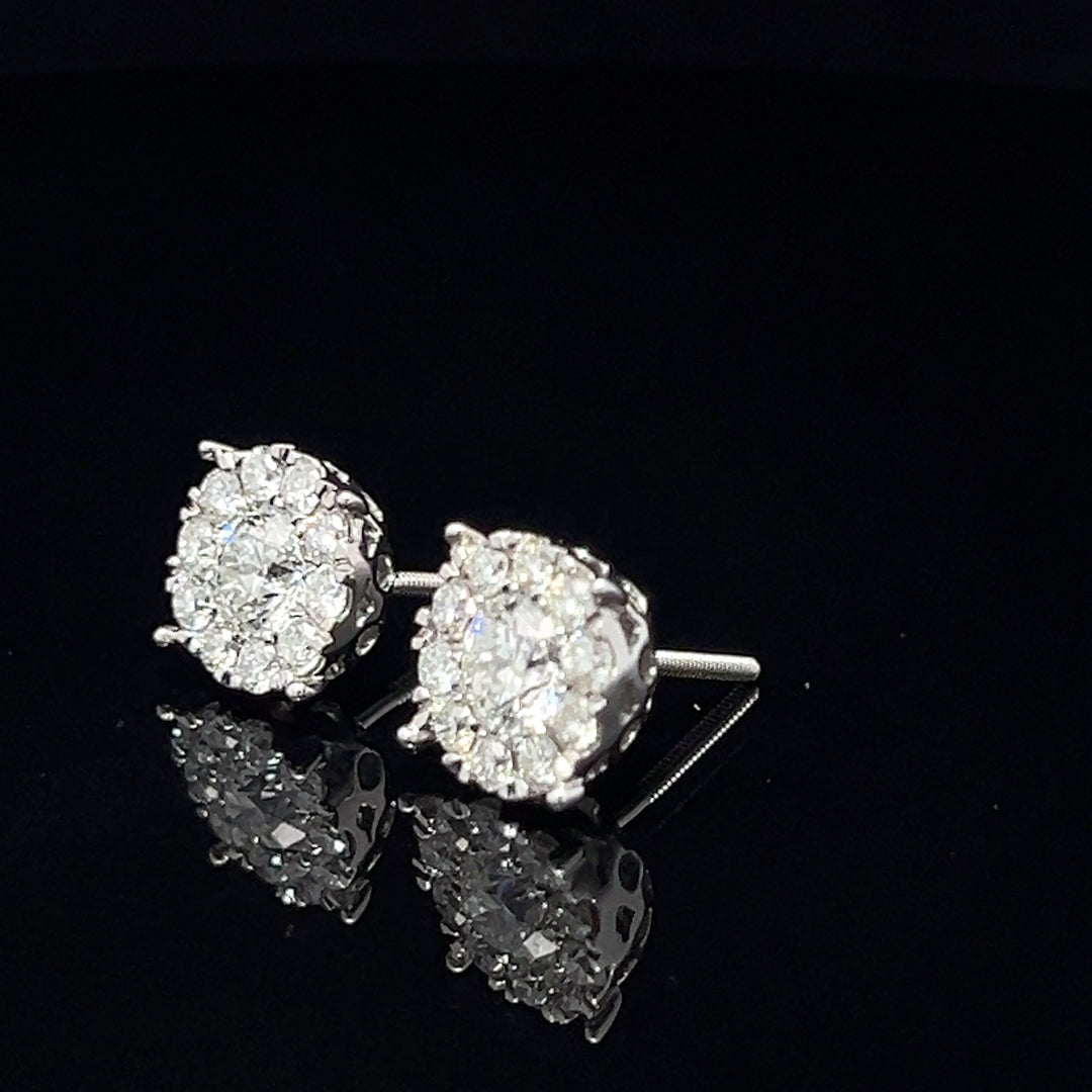 14k VVS Diamond Earrings