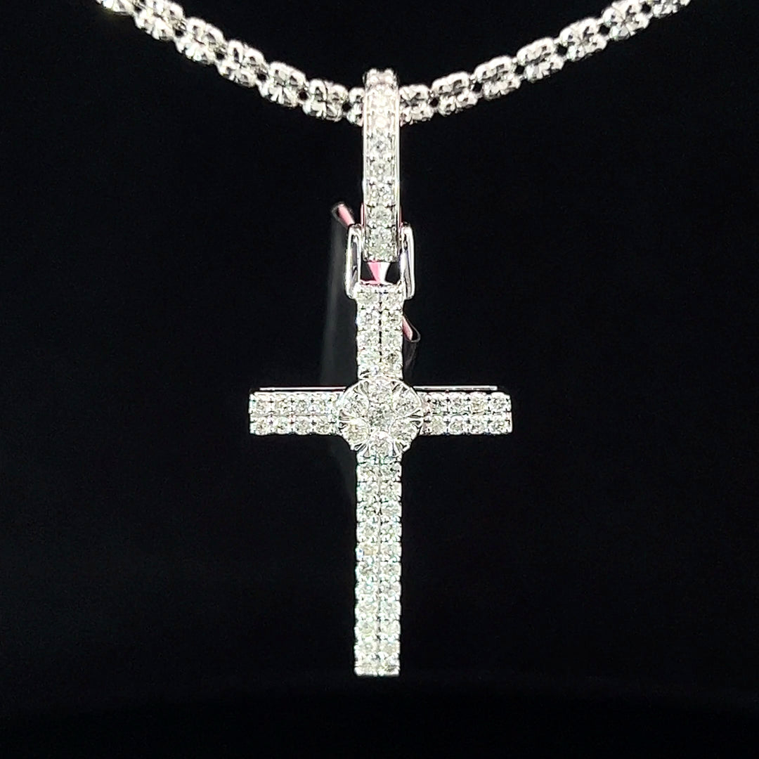 White Gold Diamond Cross pendant