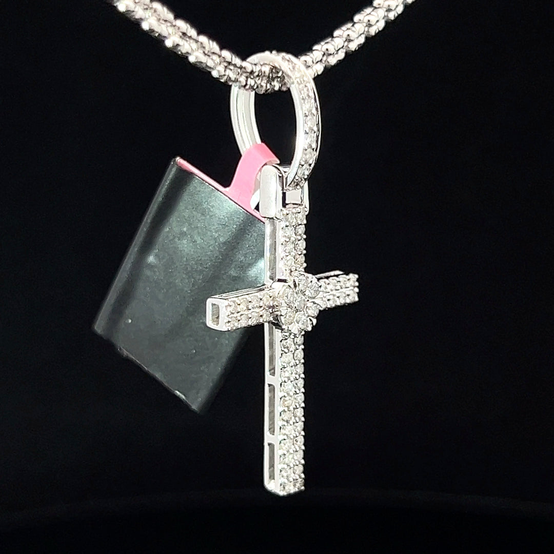 White Gold Diamond Cross pendant