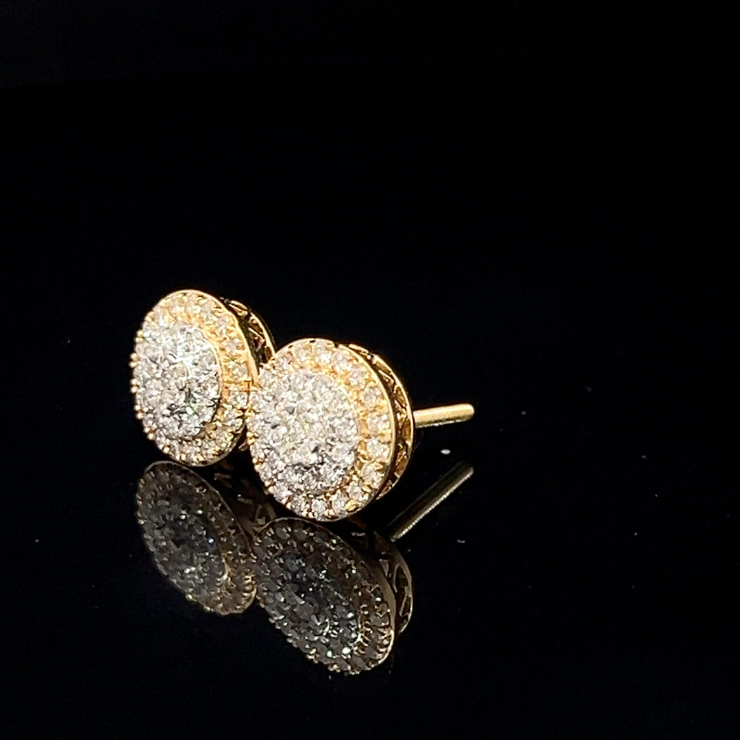 14k Gold diamond Earrings