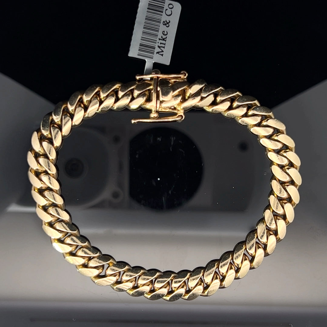 14k solid gold Miami Cuban bracelet