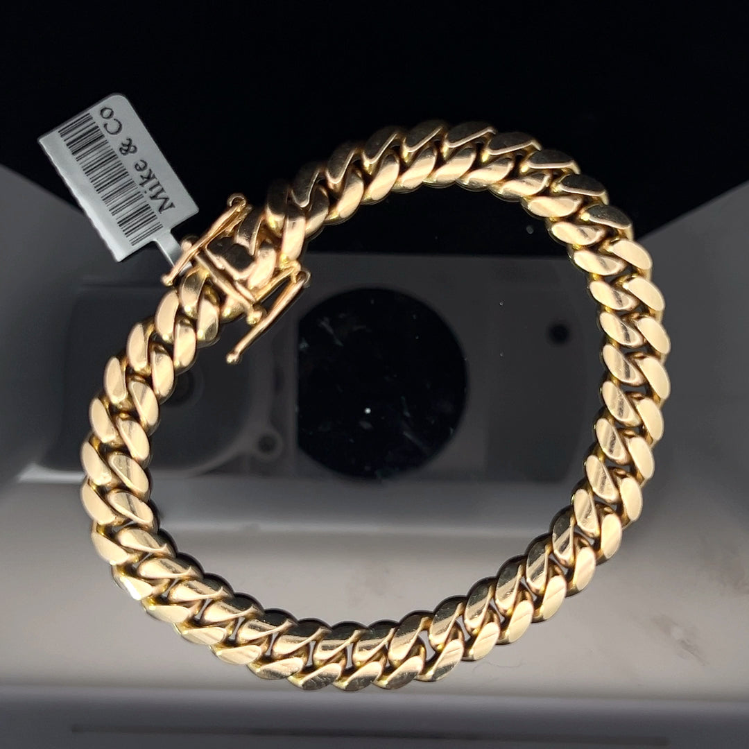 14k solid gold Miami Cuban bracelet