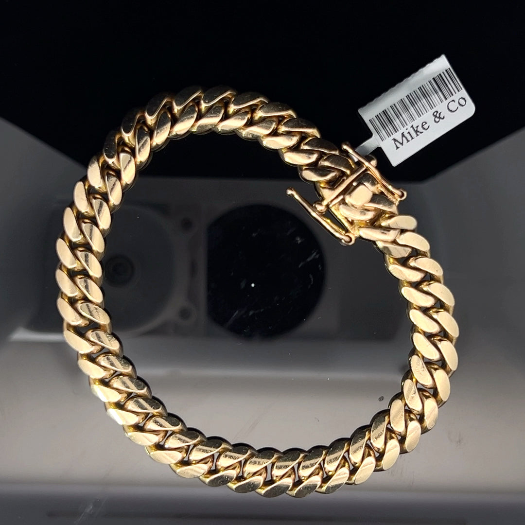 14k solid gold Miami Cuban bracelet