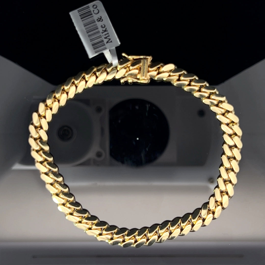 14k solid gold Miami Cuban bracelet