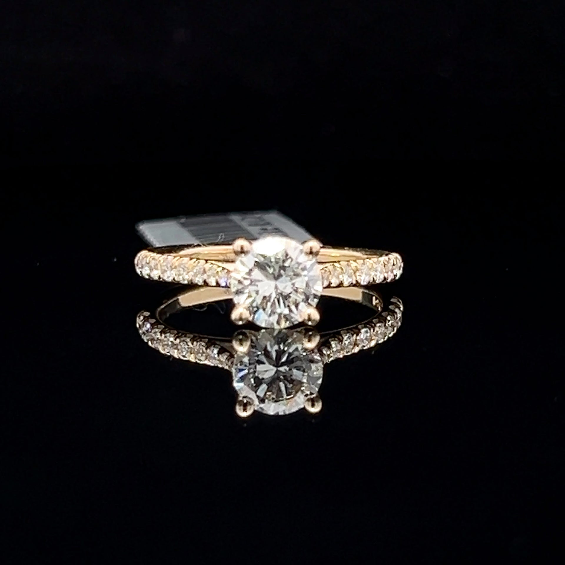 14k yellow gold Diamond Engagement Ring
