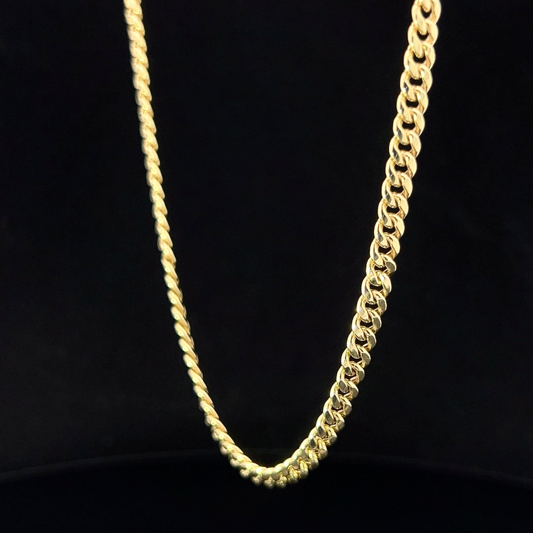 14k yellow gold cuban chain