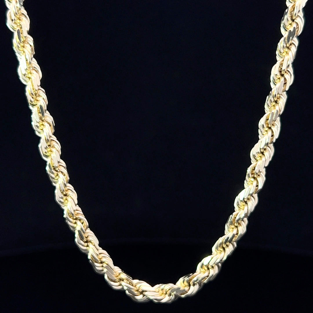 SOLID 14k GOLD ROPE CHAIN