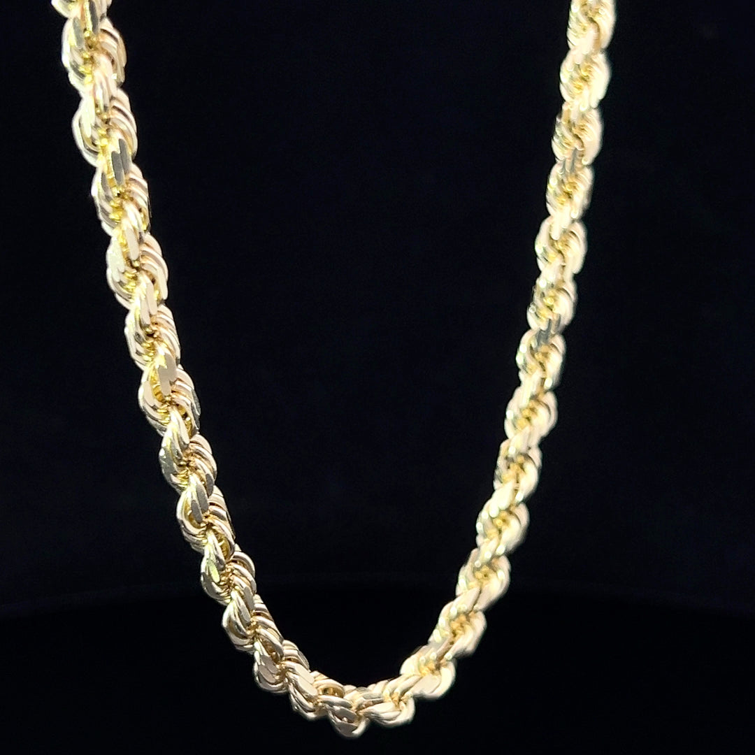 SOLID 14k GOLD ROPE CHAIN