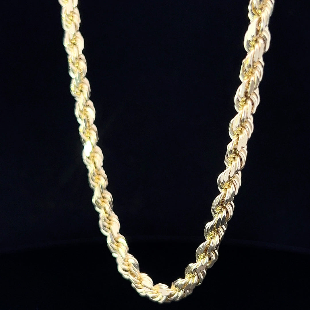 SOLID 14k GOLD ROPE CHAIN