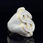 Yellow gold diamond Money Ring