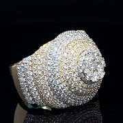 Solid Gold Diamond Cake ring