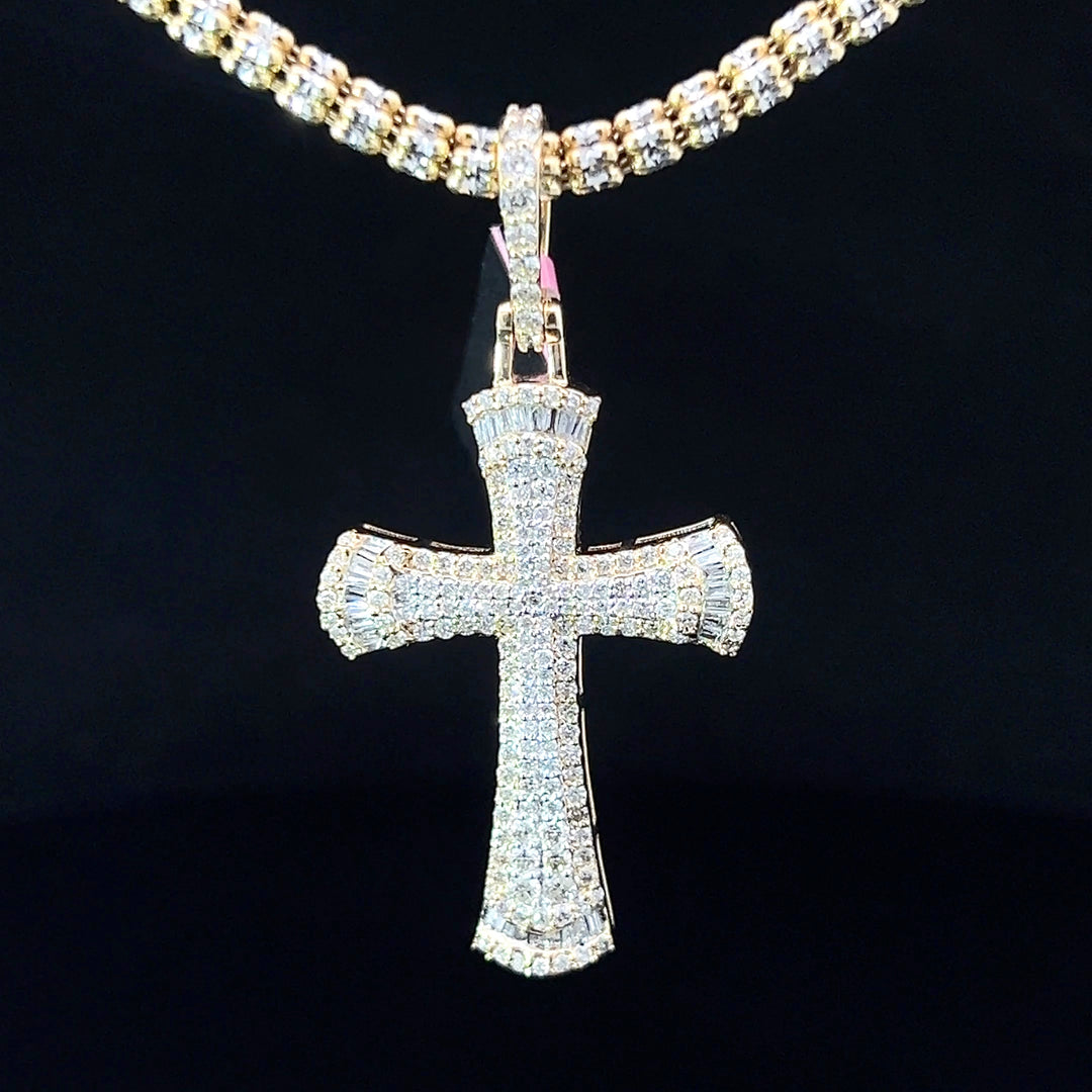 Elegant Diamond Cross Pendant