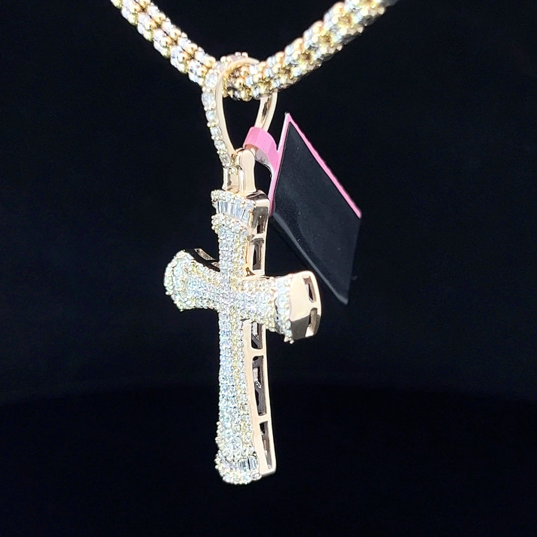 Elegant Diamond Cross Pendant