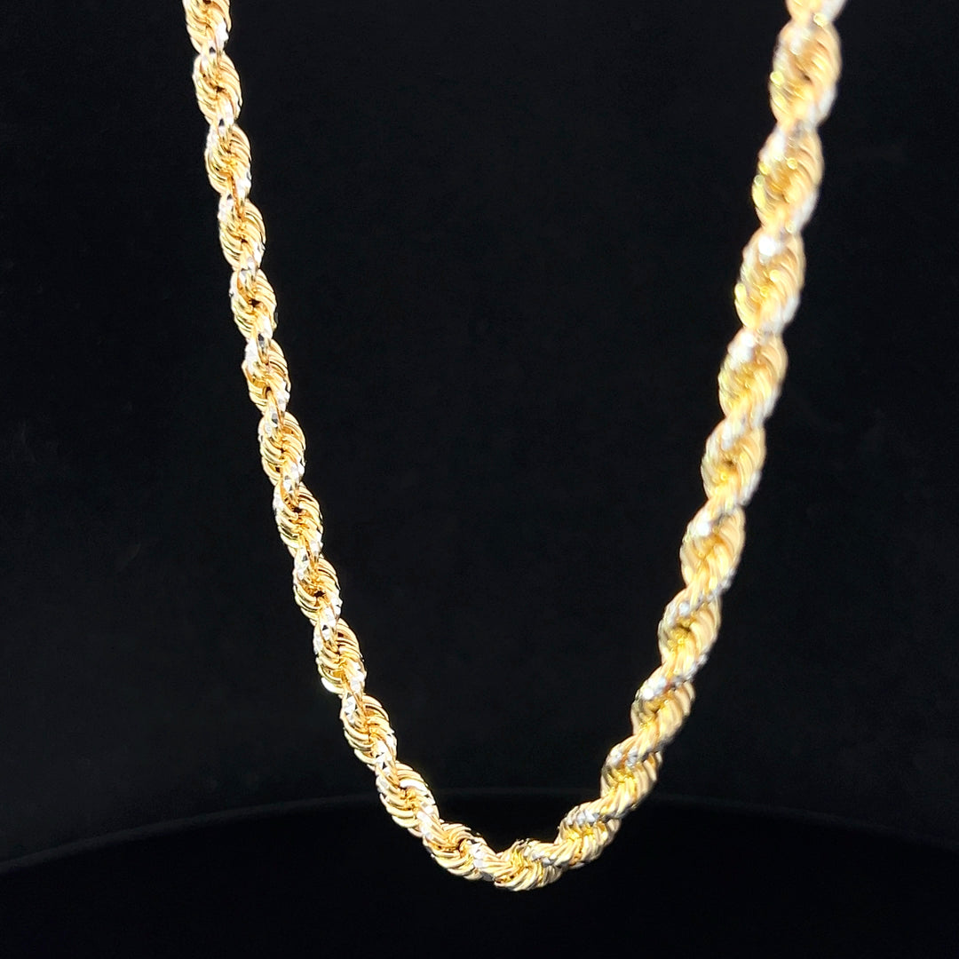 SOLID 14k GOLD ROPE CHAIN