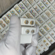 14k Gold VVS diamond earrings