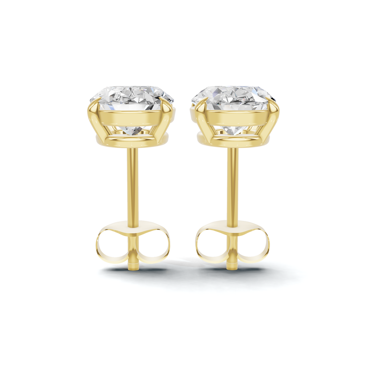 Classic Oval Brilliant Four Prong Studs