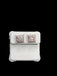 14k white gold VVS diamond earrings
