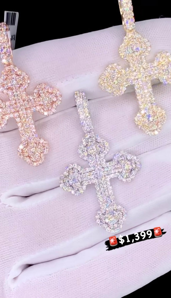 New diamond cross pendants
