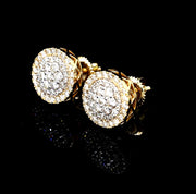 14k gold diamond VVS earrings
