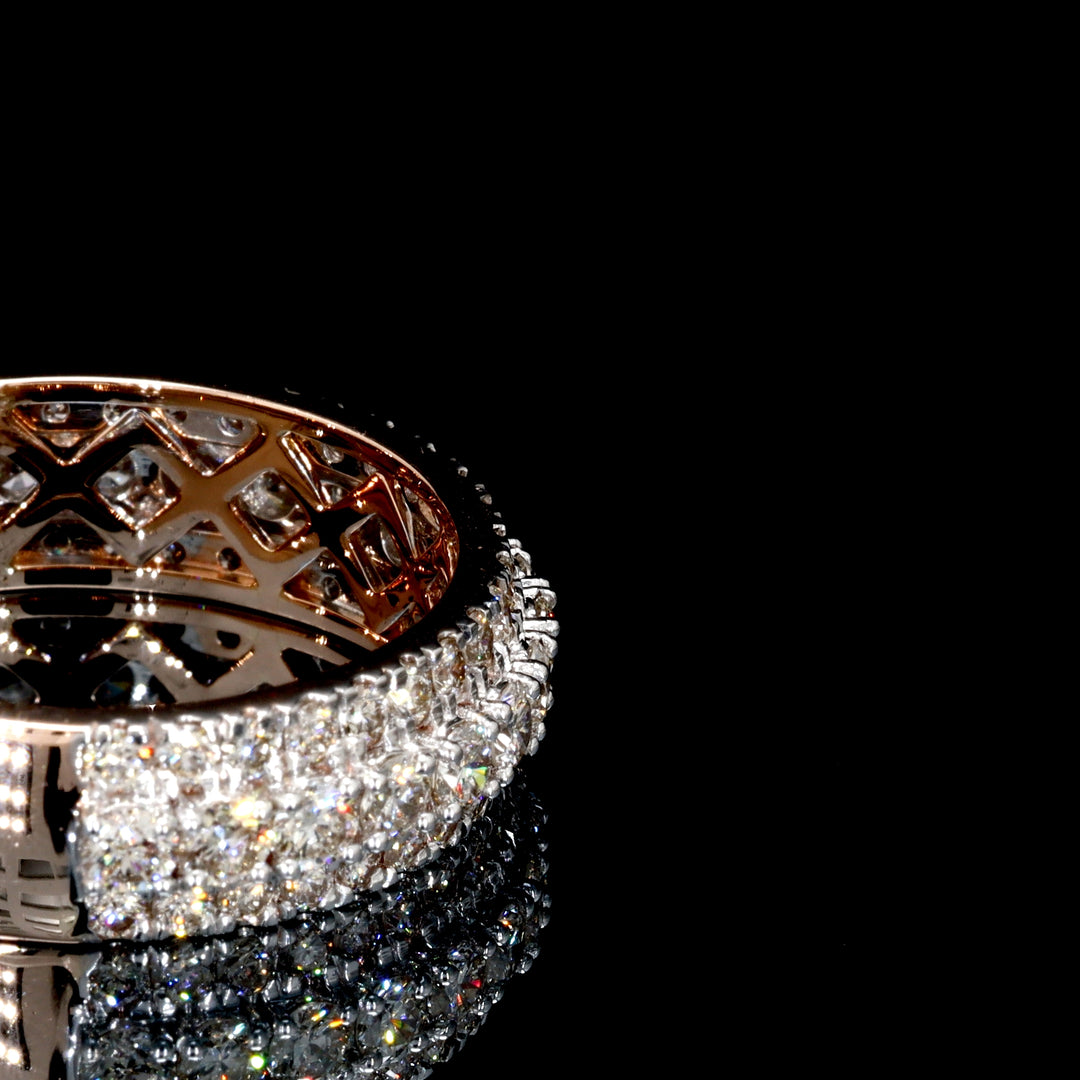 14K YELLOW GOLD DIAMOND VVS RING