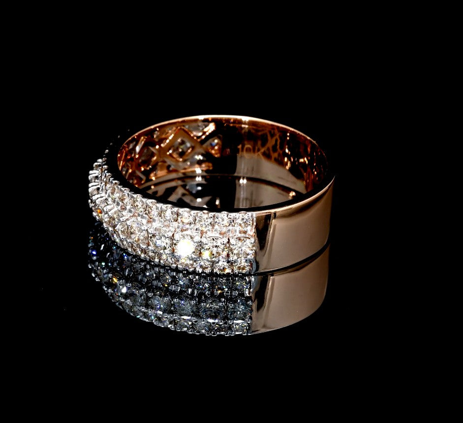 14K YELLOW GOLD DIAMOND VVS RING