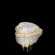 SOLID GOLD DIAMOND VVS HEART RING