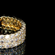 YELLOW GOLD DIAMOND BAND VVS RING