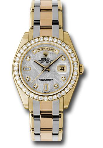 Rolex Yellow Gold Day-Date Special Edition 39 Watch - 40 Diamond Bezel - Meteorite Diamond Dial - 18948tri mtd