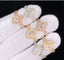 Solid 14k gold custom made pear shape diamond rings 1.65Cts