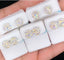 11mm 14k Solid gold diamond earrings featuring 1.75Cts of high clarity