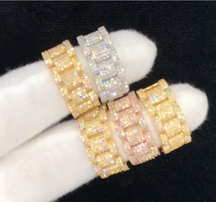 New Diamond Bands Solid 14k gold diamond rings 1.86Cts