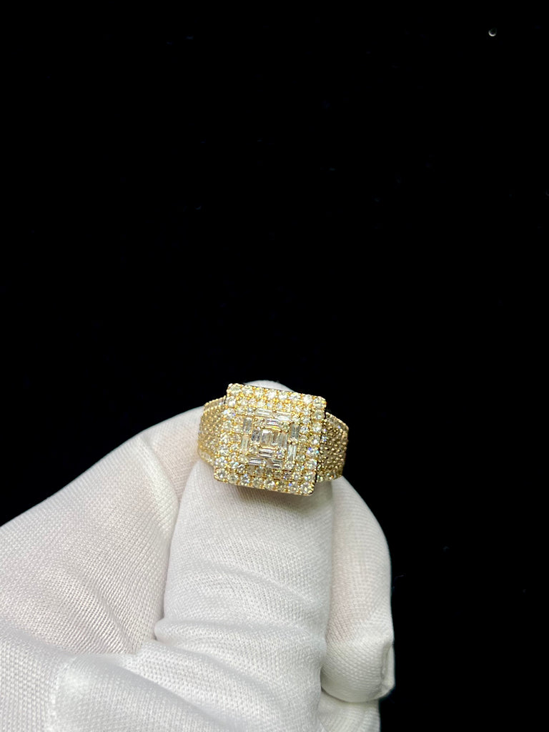 14k gold diamond chandelier ring