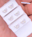 14k white gold diamond butterfly earrings