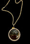 14k gold rope chain with Yellow gold diamond picture pendant