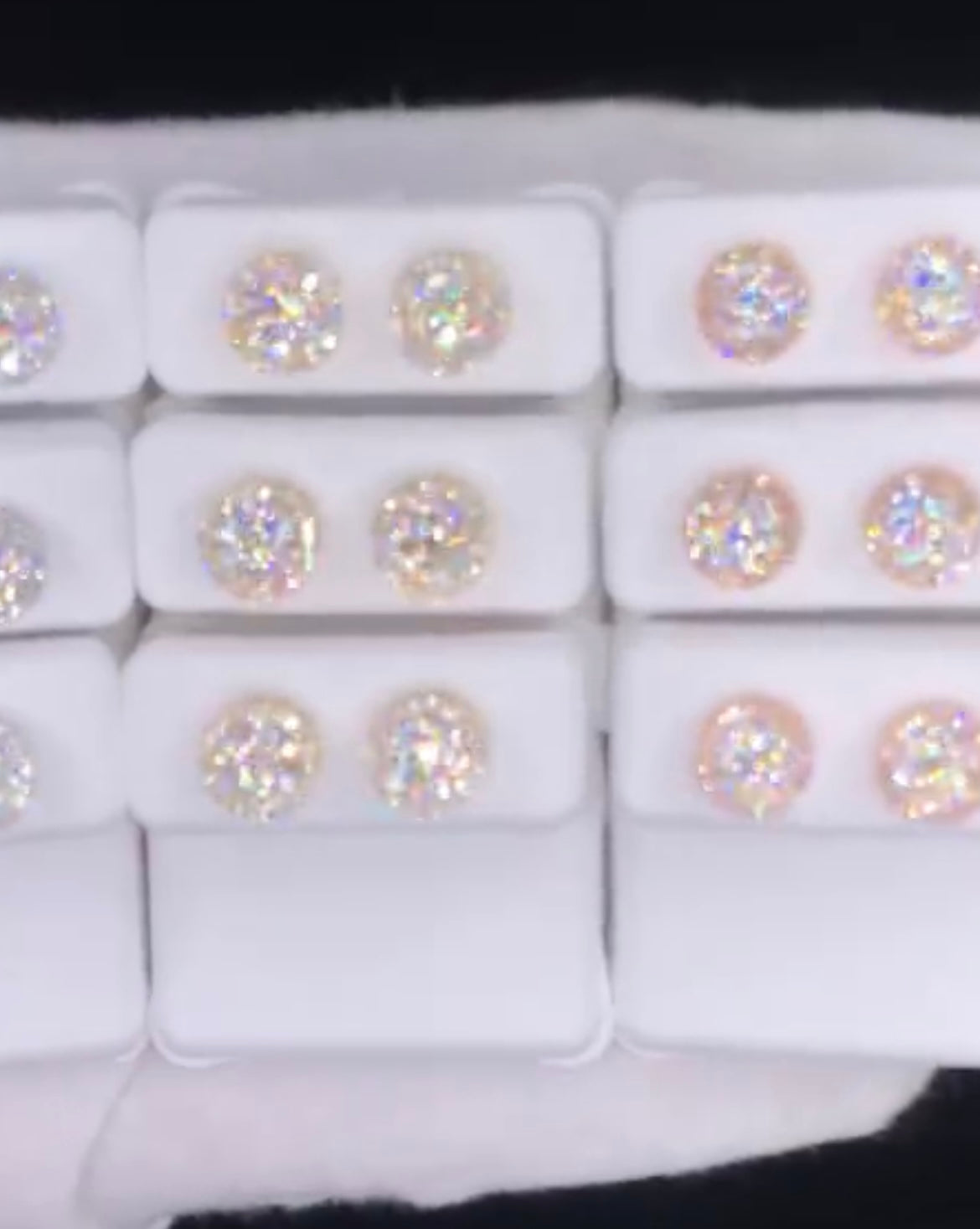 New cluster earrings