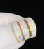 Solid 14k Gold VVS Diamond band rings