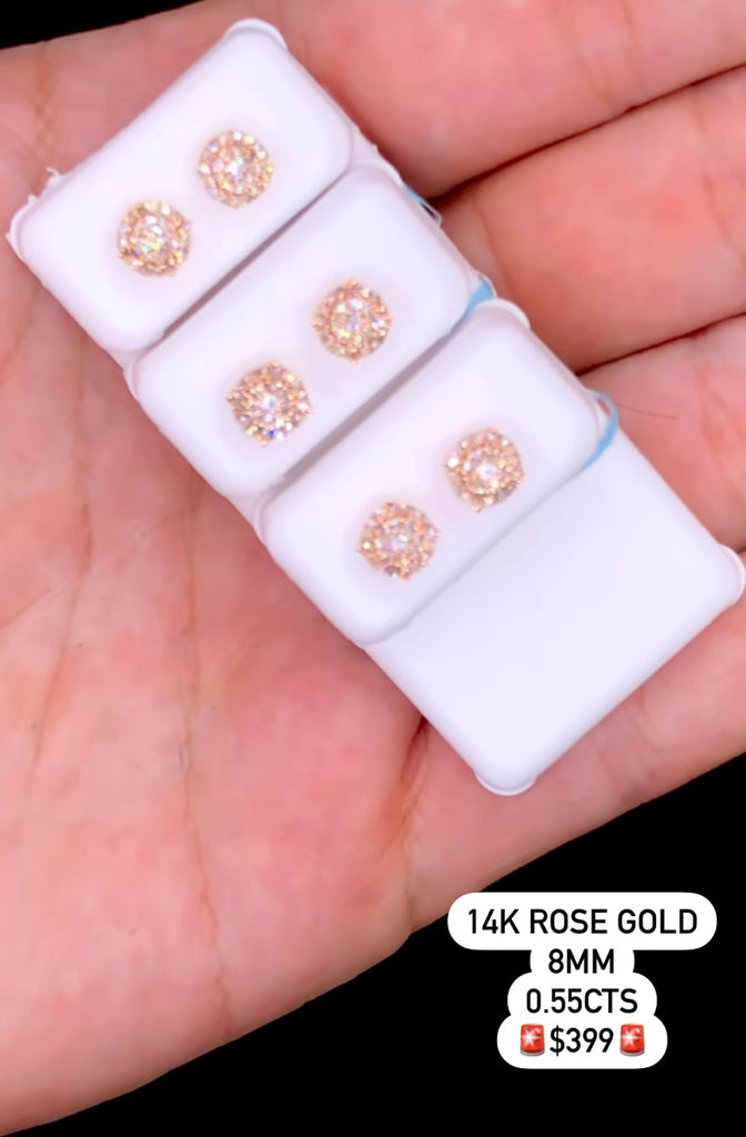 14k gold diamond earrings